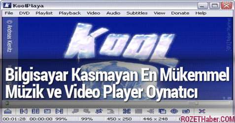 Bilgisayar Kasmayan En Mükemmel Müzik ve Video Player Oynatıcı Program