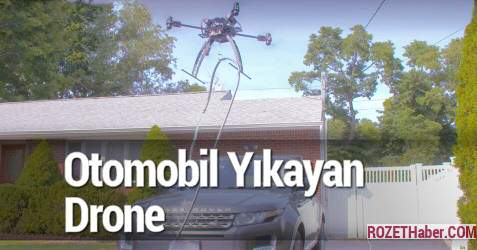 Drone İle Otomobil Yıkanıp Kurulama Testi Başarıyla Ugulandı