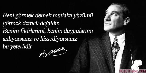 Mustafa Kemal Atatürk'ü Anma Günü 10 Kasım İle İlgili Yazı