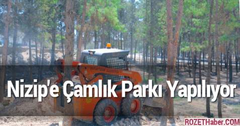 Nizip'e Çamlık Parkı Yapılıyor Nizip'e Çamlık Parkı Yapılıyor