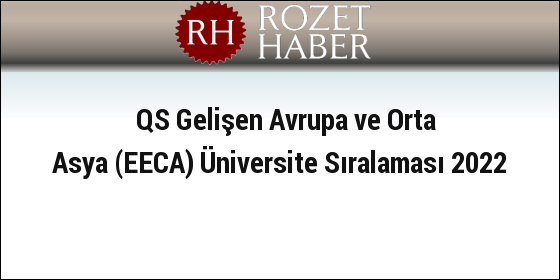 QS Gelişen Avrupa ve Orta Asya (EECA) Üniversite Sıralaması 2022