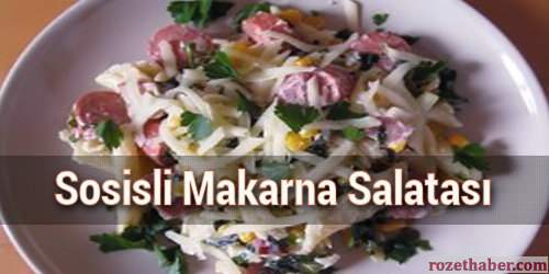 Sosisli Makarna Salatası