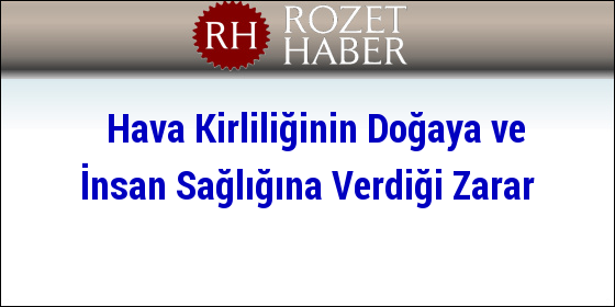 Hava Kirliliğinin Doğaya ve İnsan Sağlığına Verdiği Zarar Hava Kirliliğinin Doğaya ve İnsan Sağlığına Verdiği Zarar