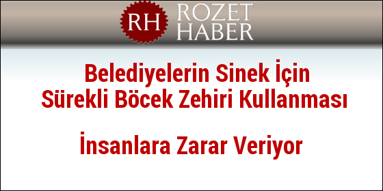 Belediyelerin Sinek İçin Sürekli Böcek Zehiri Kullanması İnsanlara Zarar Veriyor Belediyelerin Sinek İçin Sürekli Böcek Zehiri Kullanması İnsanlara Zarar Veriyor