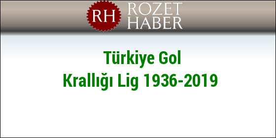 Türkiye Gol Krallığı Lig 1936-2019