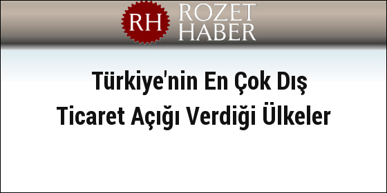 Türkiye'nin En Çok Dış Ticaret Açığı Verdiği Ülkeler Türkiye'nin En Çok Dış Ticaret Açığı Verdiği Ülkeler