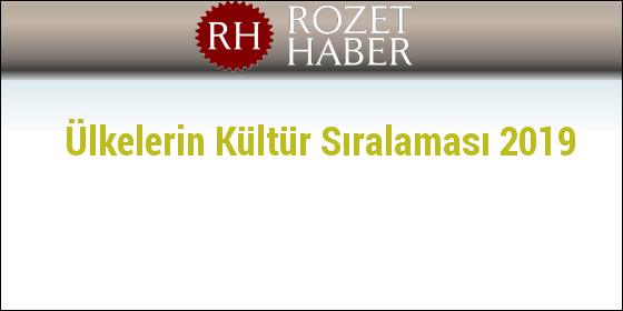 Ülkelerin Kültür Sıralaması 2019 Ülkelerin Kültür Sıralaması 2019
